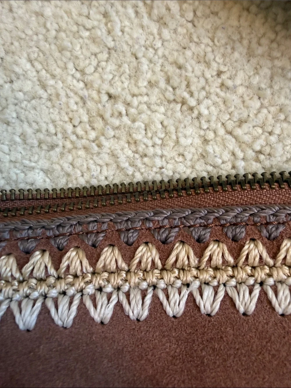 Like new “The Sak Lucia Crossbody” Women's Brown Suede Bag with Adjustable Strap